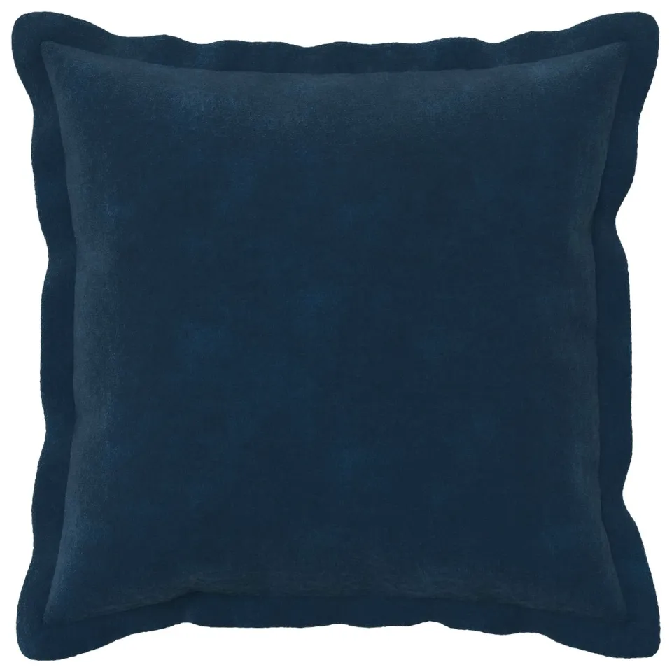 vidaXL Kussensloop 6 st HOUTEN Blauw 40 x 40 cm Microfiber Fleece, foto 2