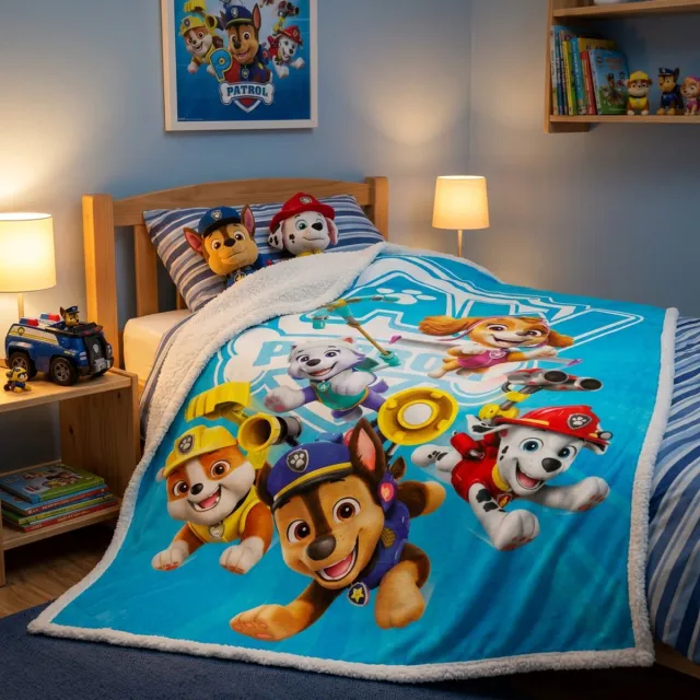 PAW Patrol fleece plaid 120 x 150 cm - polyester Multicolor