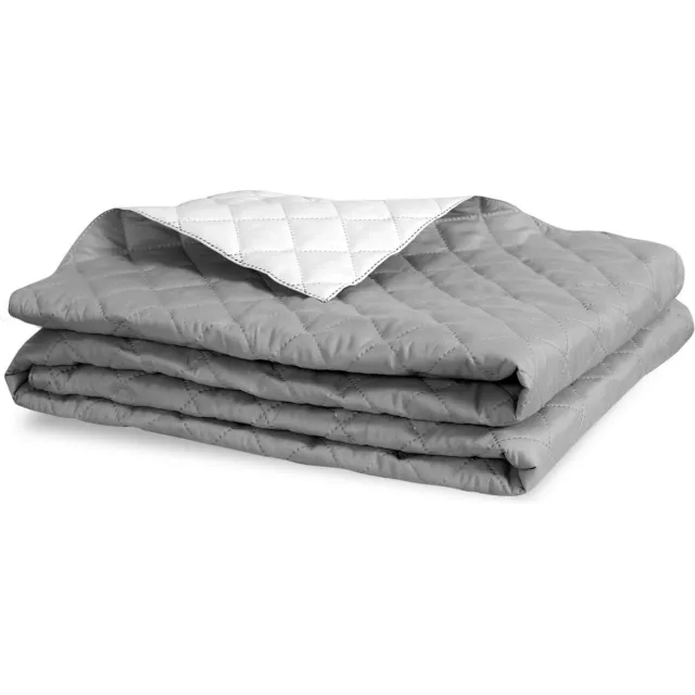 Aio Dekbed - Antiallergisch Microvezel / Polyester (160 x 200 cm, Grijs met Wit)