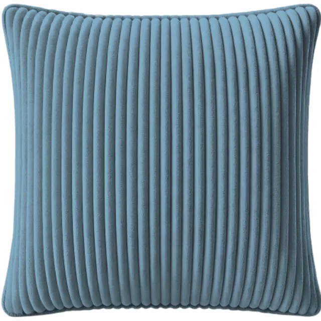 MMO-EURO Martyna Opiełka Luxe Velours Corduroy Kussenhoes 110x90 cm - Lagoon Blauw