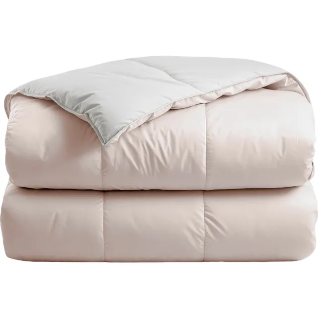 Zelesta Deluxe Duo Silk & Coconut Cream 140x200 - Dekbed zonder overtrek - Eco Cloud vulling - Wasbaar hoesloos dekbed - Bedrukt dekbed - Percal katoen dekbed - All Year Winterdekbed & Zomerdekbed