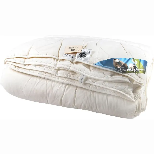 TIMZO Dekbed - Texel 4-seizoenen - Wol - Eenpersoons - 140x200cm Offwhite