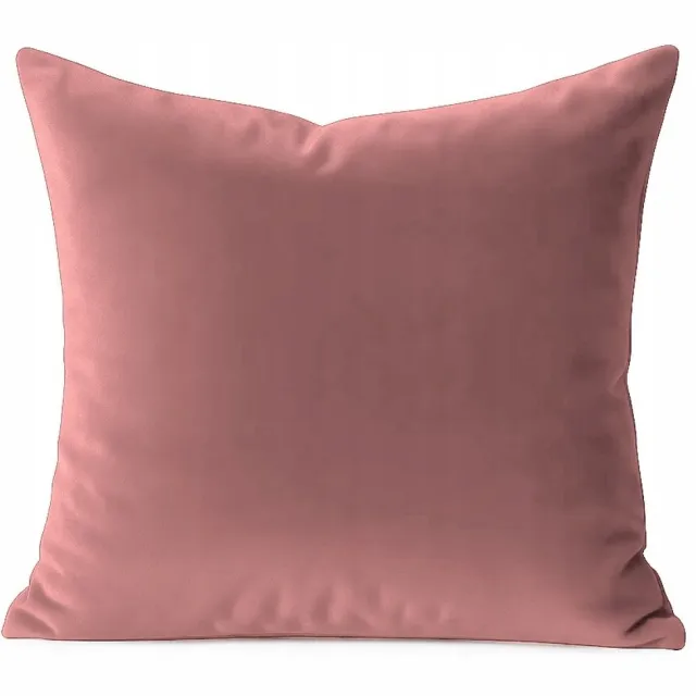 Fitizzio Decoratieve Velours Kussensloop 40x40 cm - Zacht Roze