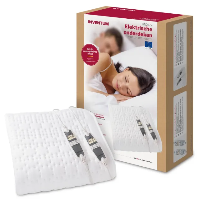 Inventum elektrische onderdeken - HN297V - 160 x 160 cm - wit