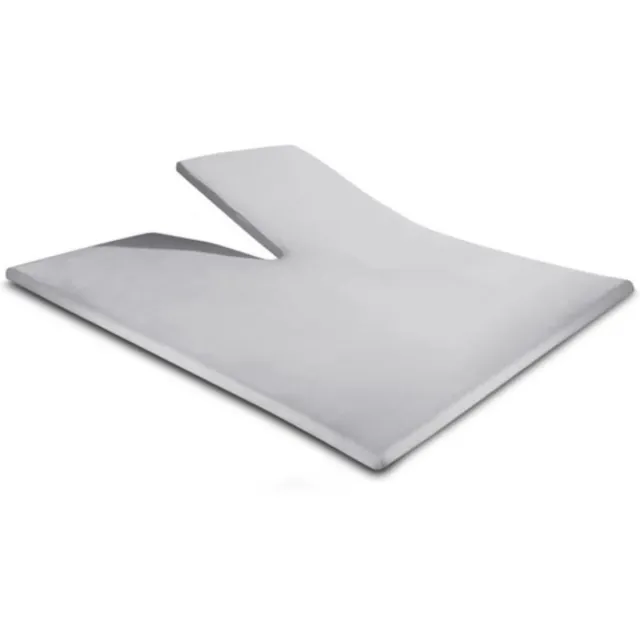 Droomtextiel Splittopper Hoeslaken Dubbel Jersey Grijs 160x200 cm - 100% Zacht Katoen - Tot 15 cm Matrasdikte - 220 g/m²