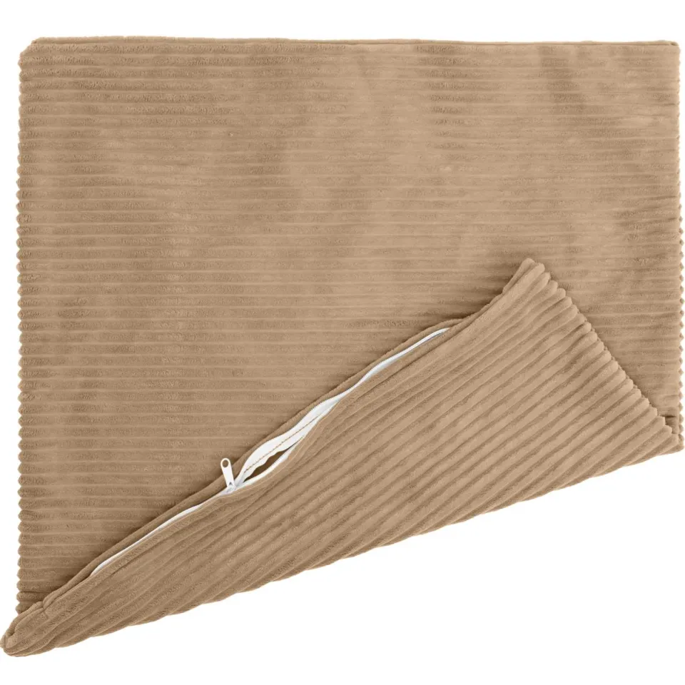 vidaXL Kussensloop 2 st HEERLEN Bruin 80 x 80 cm corduroy, foto 3