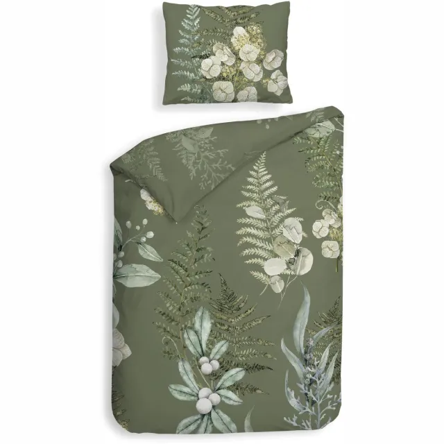 Heckett & Lane Heckett Lane Dekbedovertrek Katoen Twill Nathan - green Groen