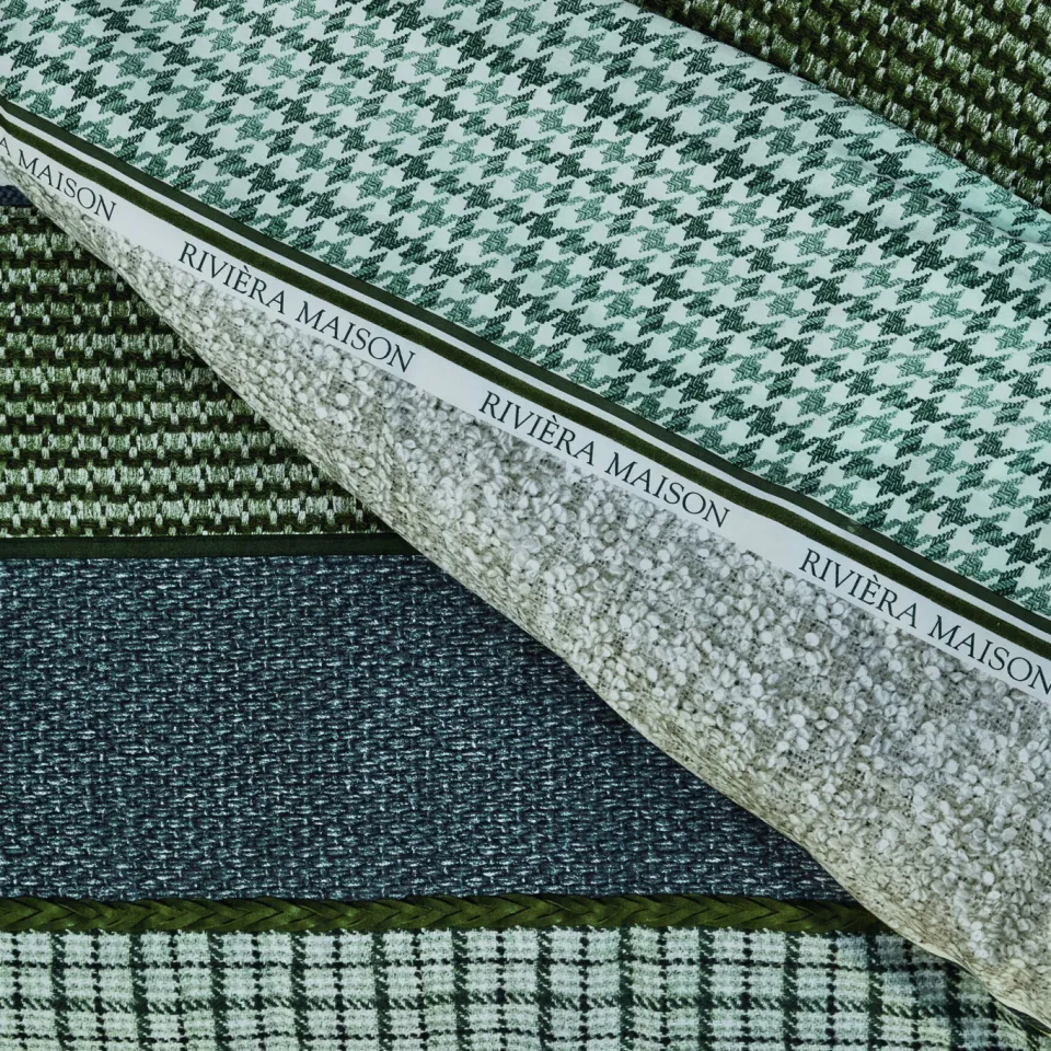 Riviera Maison gestreepte dekbedovertrek 140x220 groen, foto 4