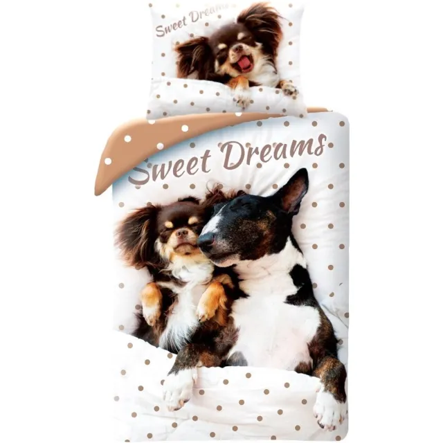 Animal Pictures Dekbedovertrek Sweet Dreams - 140 x 200 + 70 x 90 cm - Katoen Wit