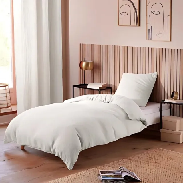 KGS Promolinge Katoenen gaas beddengoedset - voor eenpersoonsbed - dekbedset 140x200cm wit