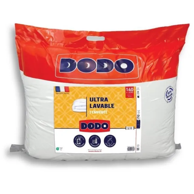Dodo Temperatuurregulerend dekbed 300 g/m² - ULTRA WASBAAR - 140 x 200 cm - Wit