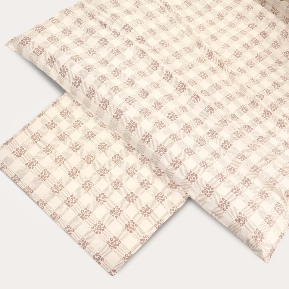 NOUS Kids katoenen dekbedovertrek 1-persoons (140x200 cm) beige, foto 4