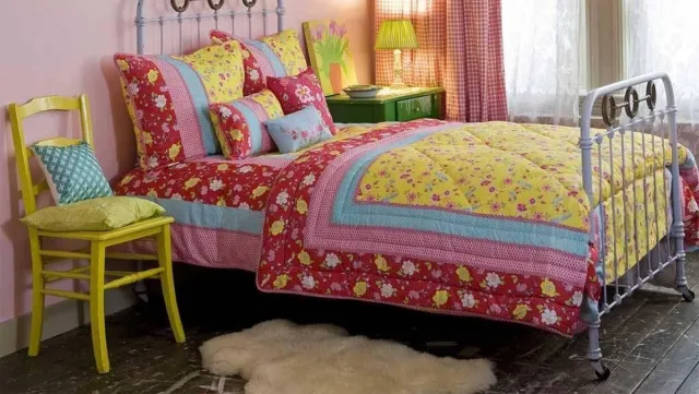 Room Seven Bird Branches Dekbedovertrek - Litsjumeaux - 240x200/220 cm - Yellow Geel
