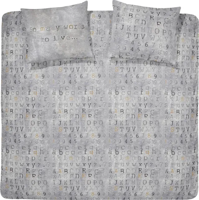 Damai Carve Dekbedovertrekset - Flanel - Grey