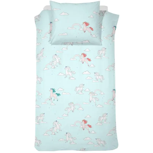 Damai Dekbedovertrekset katoen 120 x 150 cm licorne blue