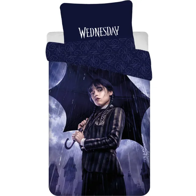 Wednesday Dekbedovertrek - Umbrella - 140 x 200 cm (70 x 90 cm) Multicolor
