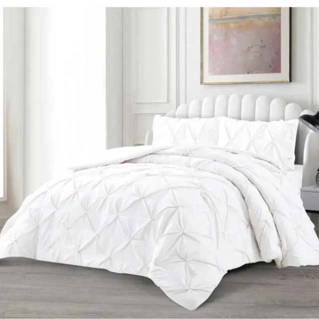Lavella bedsprei set Efsun 240x250 cm wit 3-delig katoen/microvezel/polyester