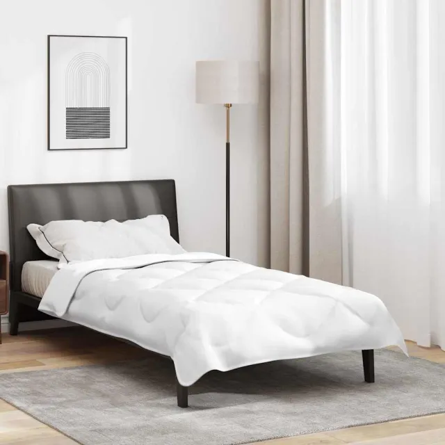 vidaXL 2-in-1 Dekbed 220 x 135 x 8 cm Winter Polyester Wit Ademend