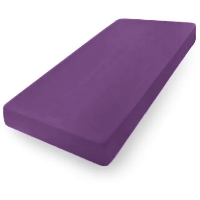 Matex Premium - Hoeslaken Jersey - 180x190/200 cm - Papjesk Fiolet Paars