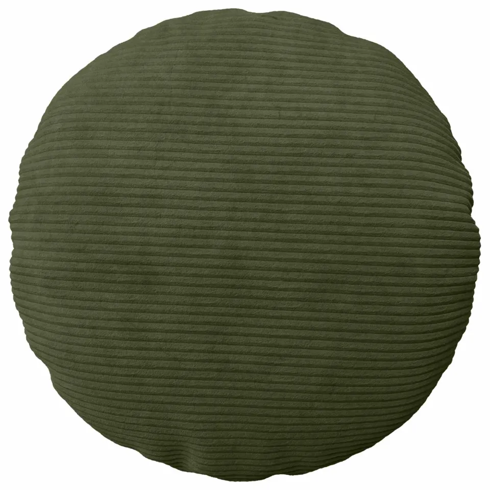 vidaXL Kussensloop 2 st HEERLEN Groen Dia. 50 cm corduroy