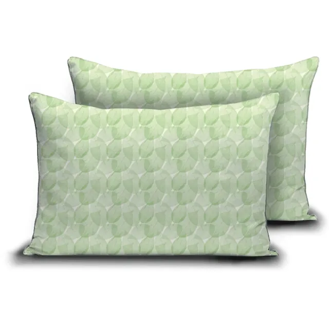 Zelesta Comfort Design Kussensloop Set van 2 - Fresh Leaf 80x80cm