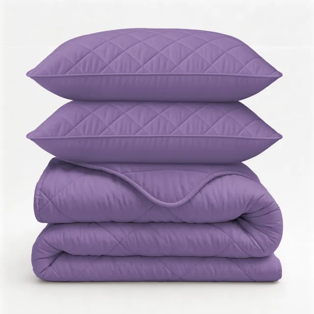Sleeptime Dekbed zonder Overtrek - Wasbaar Dekbed - Inclusief Slopen 60x70 cm - Lits-jumeaux - 240x200 - Lavendel