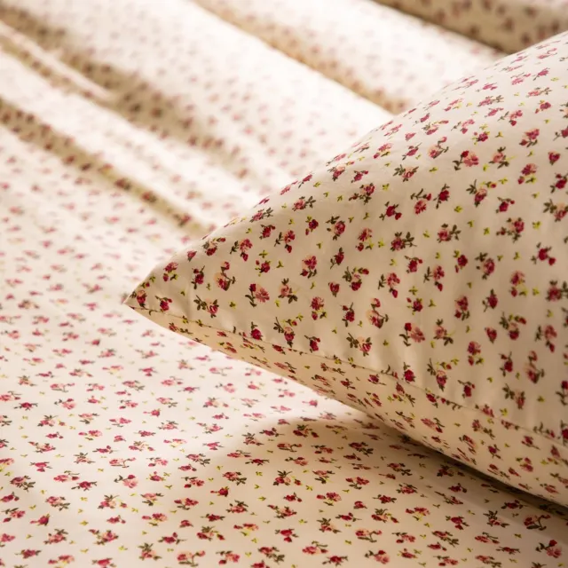 Homla BEDDING - Beddengoed - Dekbedovertrek - Satin Rose Pattern - 140x200 cm + 1x70x80 cm