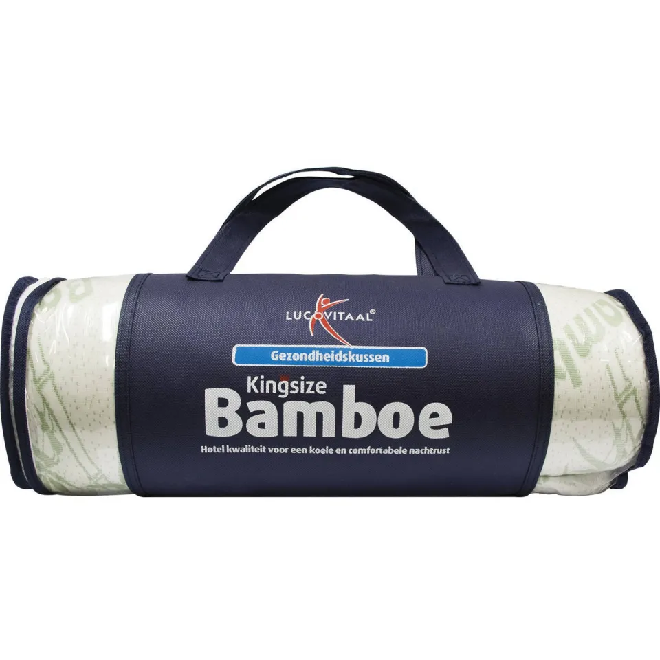 Lucovitaal bamboe hoofdkussen wit, foto 3