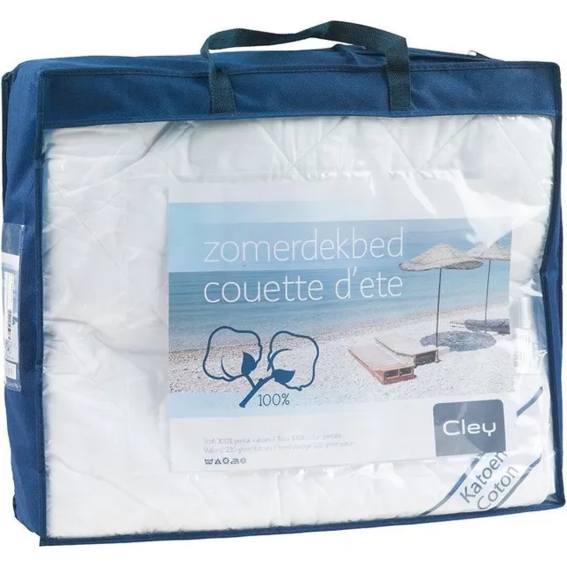 cley KATOEN ZOMERDEKBED Cool Cotton, extra koel tijdens de zomer 240 x 200 Wit