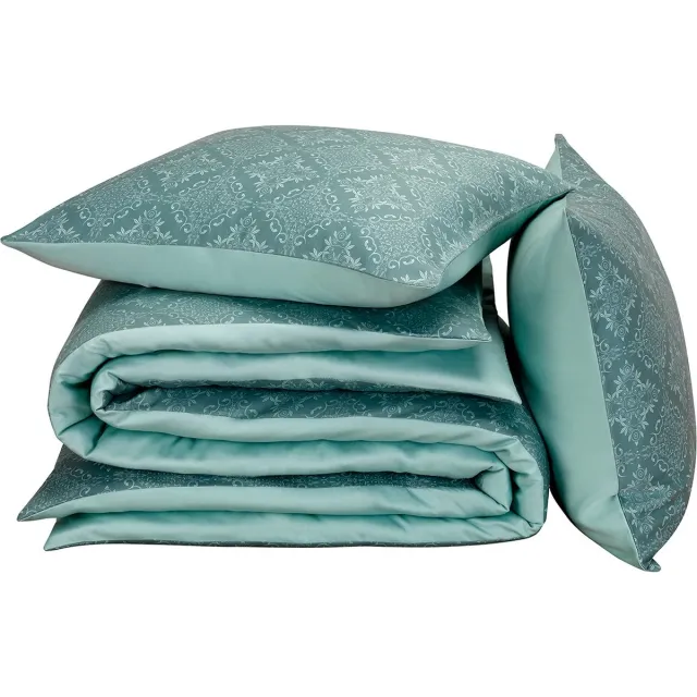 De Witte Lietaer Dekbedovertrek Katoen Satijn Rosemary Goblin Blue