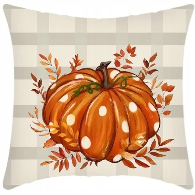 eCarla Sierkussens 45x45cm - Herfst Pompon Boho Print Multicolor