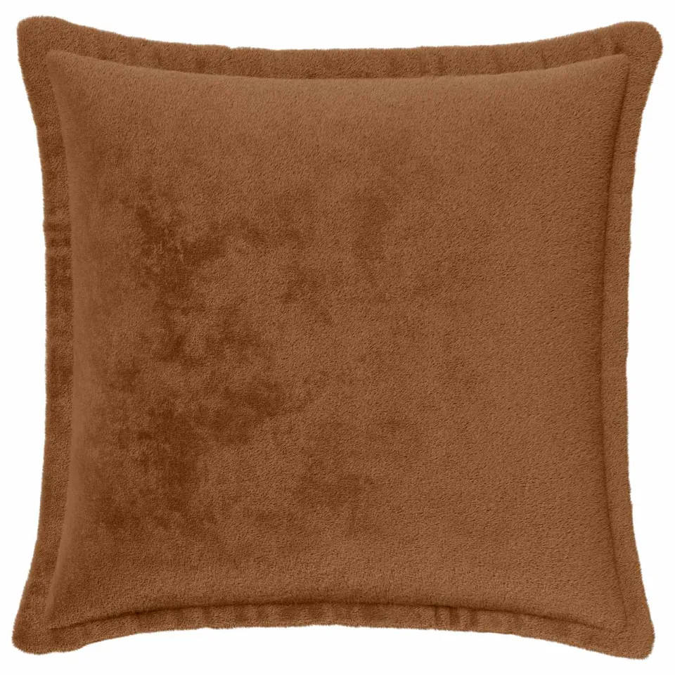 vidaXL Kussensloop 2 st HOUTEN Licht Bruin 30 x 30 cm Flanel