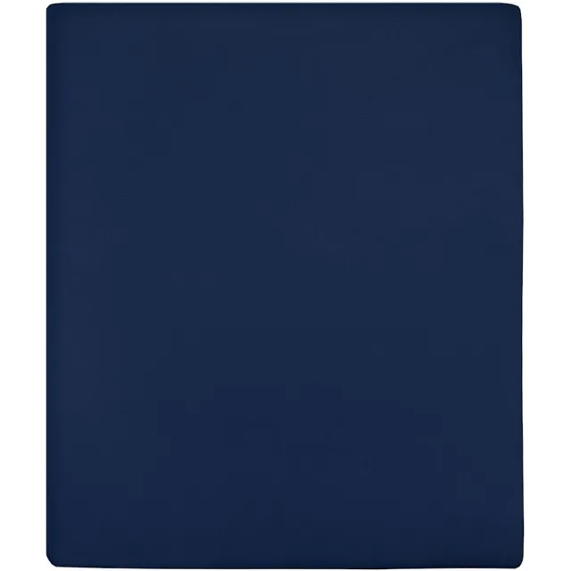 vidaXL Hoeslaken jersey 180x200 cm katoen marineblauw
