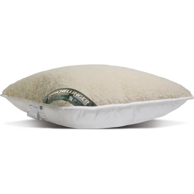 Terschellinger Wolweelde Terschellinger Wollen Vacht Hoofdkussen - IWS Gecertificeerd Zuiver Wolbolletjes Kussen - Luxueus Wolvacht - 100% Natuurlijk Medium Hoofdkussen - in dikte aanpasbaar - 60x70cm creme