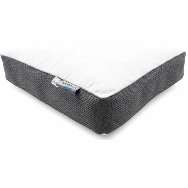 Princess Line Boxkussen 900 gram - Verstelbaar Hoofdkussen met Vezelbolletjes - 3D Mesh Ventilatie - Katoenen Tijk - Anti-allergisch - Wasbaar Wit