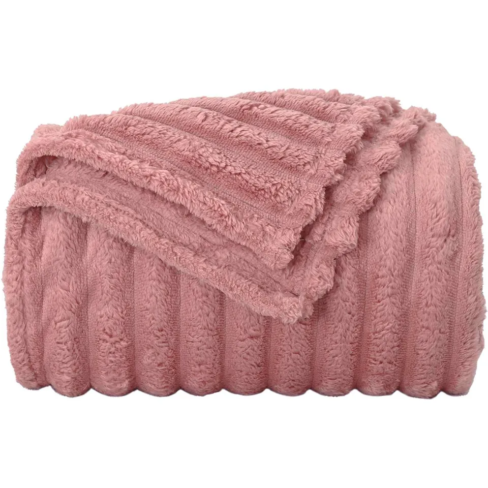 vidaXL plaid Roze 270 x 240 cm 1,38 kg Fleece