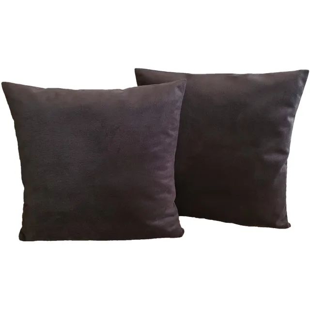 Jasiek Luxe Velours Kussenhoes 55x55 cm - Zacht en Duurzaam Bruin