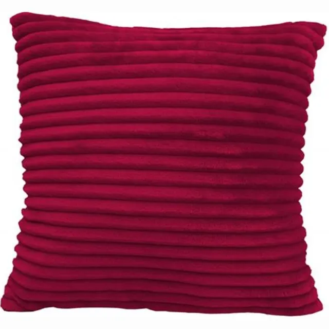 Matex DIUNA - Decoratieve Kussensloop - Kasjmirzachte Vezel - 40x40 cm - 100% Polyester Bordeaux