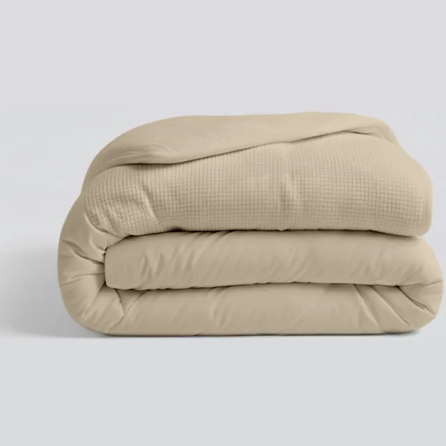 Zydante Dekbed Waffle 140x220 cm - Zand