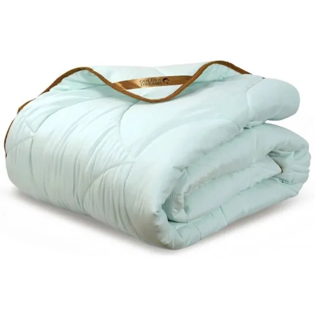 Golden Dreams 2-in-1 Dekbed - 140 x 200 cm - Seladongroen - Dekbed zonder overtrek - Anti Allergie & Ademend - All Year Dekbed - Zomerdekbed & Winterdekbed