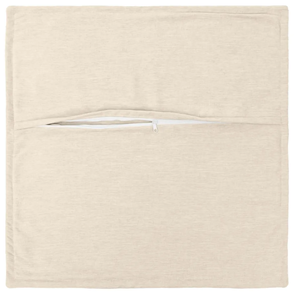 vidaXL Kussensloop 6 st HOUTEN Crèmekleurig 65 x 65 cm Chenille Stof, foto 4