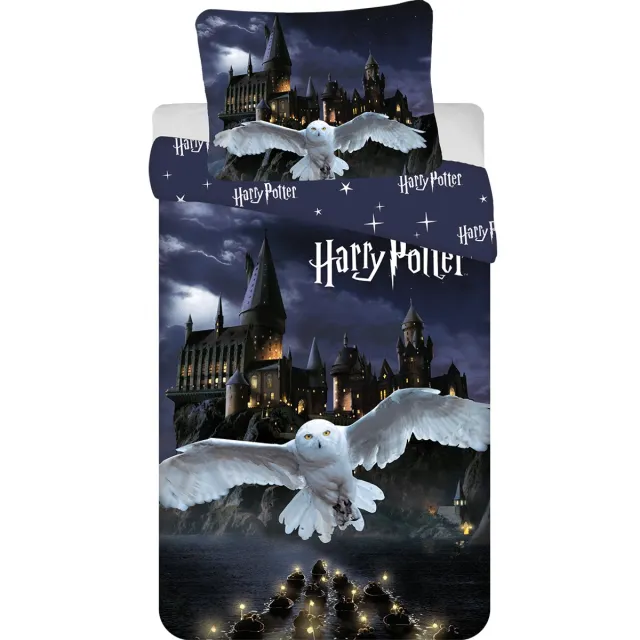 Harry Potter Dekbedovertrek Zweinstein - 140 x 200 cm - 70 x 90 cm - polyester Multicolor