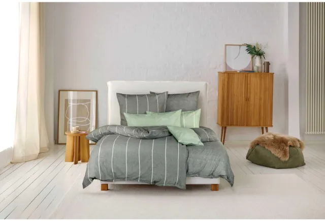 Ibenzoa Elegant Antraciet Katoenen Beddengoedset met Kussensloop