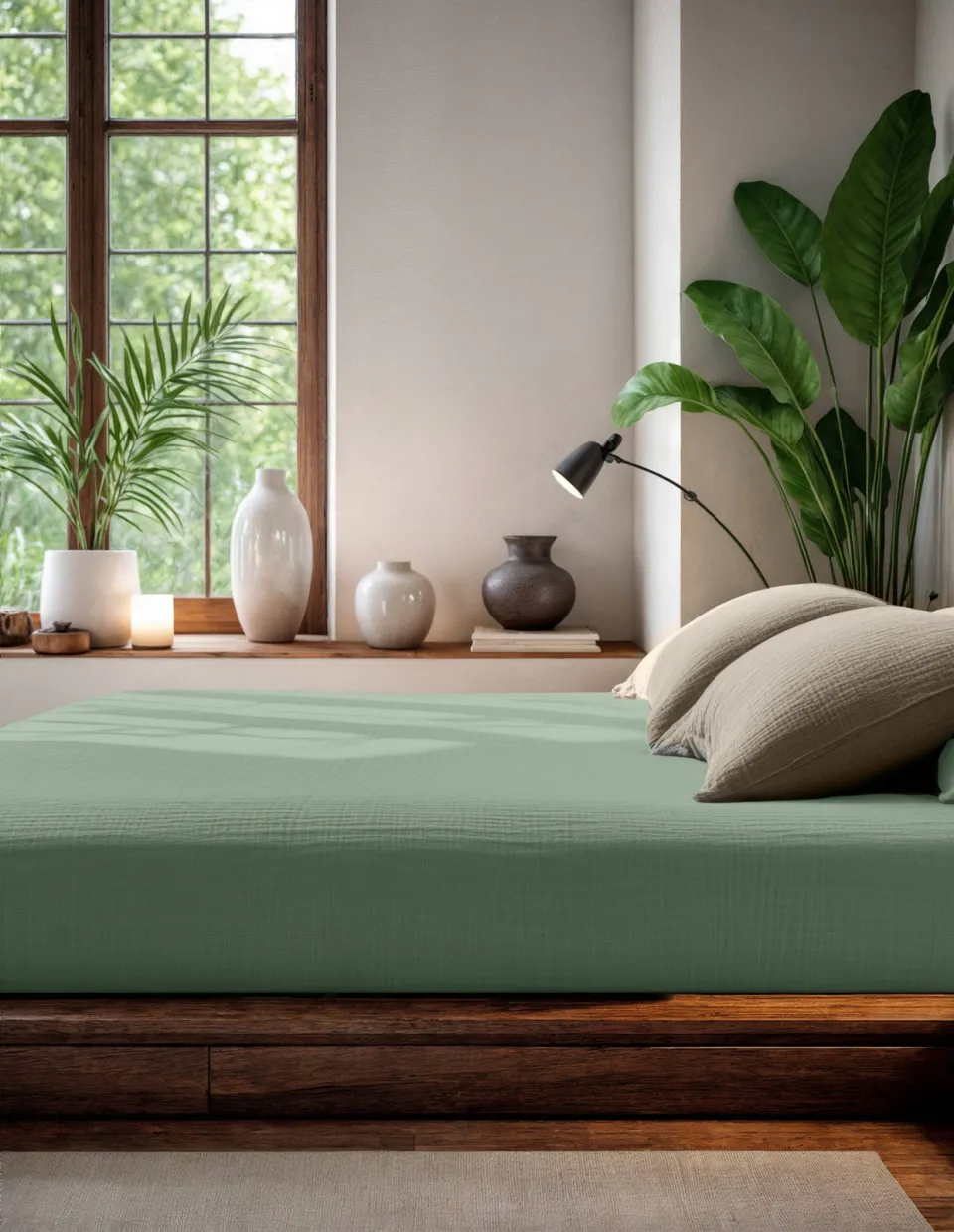 Dreamhouse mousseline hoeslaken groen, foto 3