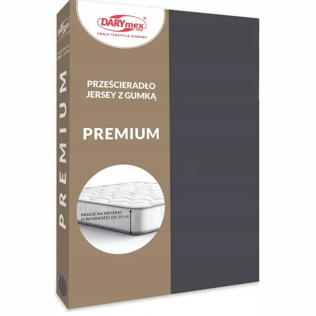 Darymex Jersey Hoeslaken Premium 200x220 Antraciet - 170g/m²