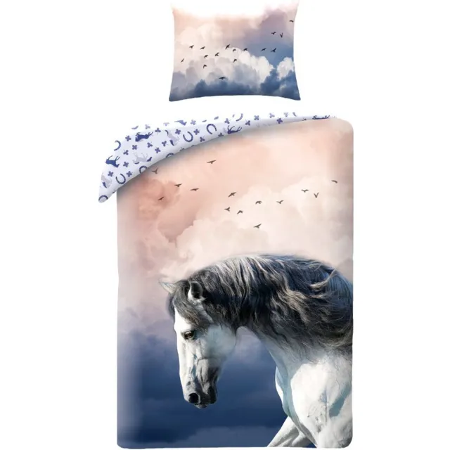 Animal Pictures Dekbedovertrek, Paard - 140 x 200 + 70 x 90 cm - Katoen Multi
