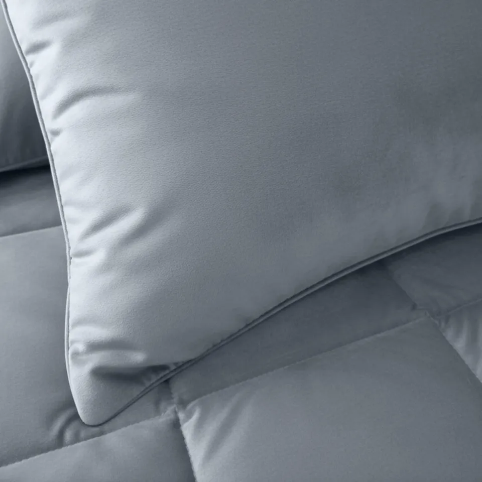 W velvet dekbed zonder overtrek - blauw, foto 7