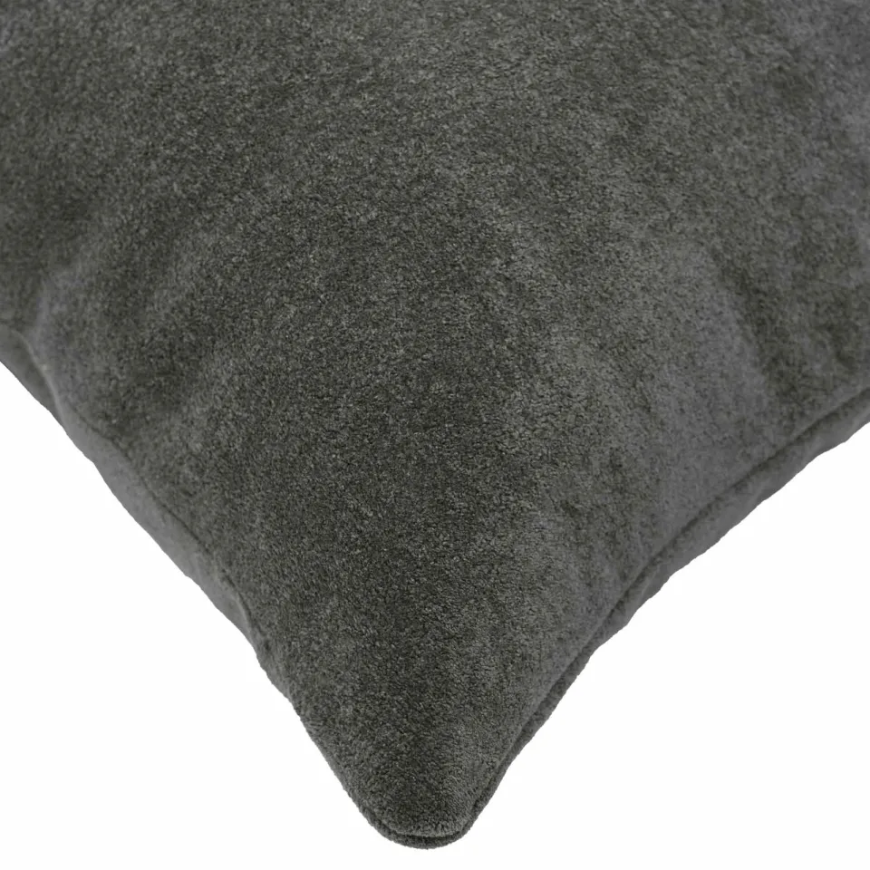 vidaXL Kussensloop 2 st HEERLEN Antraciet 40 x 40 cm Microfiber Fleece, foto 4