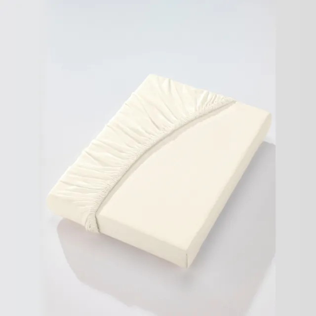 hoeslaken jersey vanillegeel, foto 3