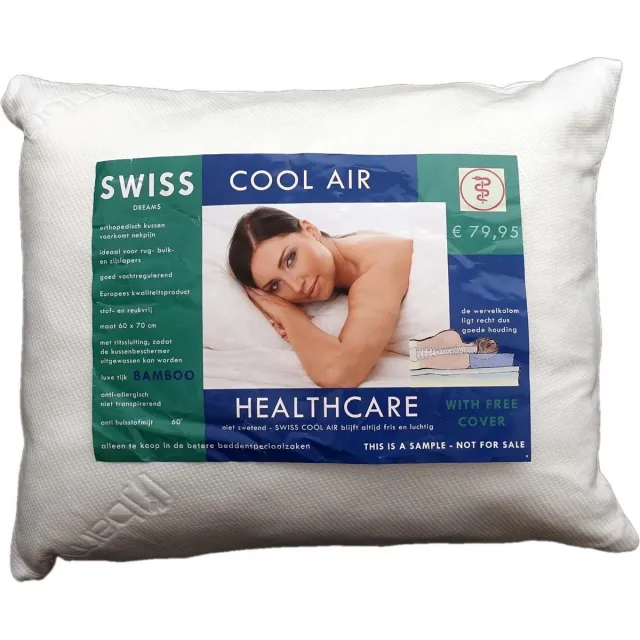 Swiss Dreams Bamboe - Cool Air Hoofdkussen - 70 x 60cm Swiss Dreams wit